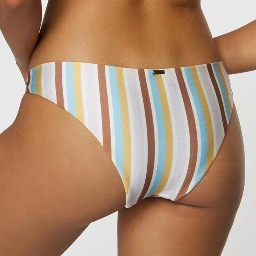 NWT O’Neill Heidi Sunset Stripe Side Twist Bikini Bottoms